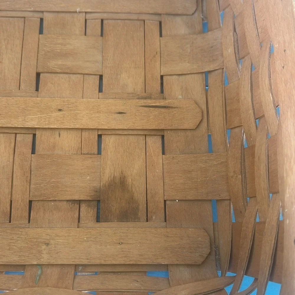 Longaberger Tan Woven Basket Accent 1991 Vintage